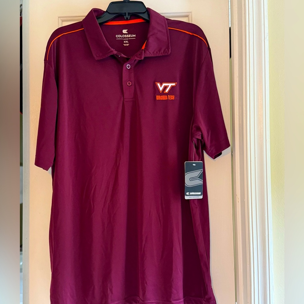 Brand NWT Men’s Virginia Tech Polo